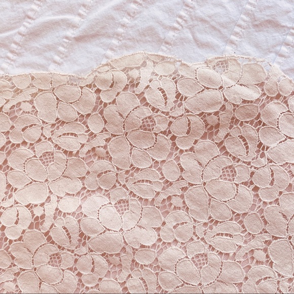 Talula cream lace over pink/nude lining top - Picture 3 of 6